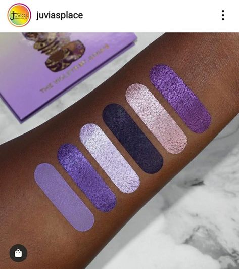 Purple Eyeshadow Palette, Coral Eyeshadow, Juvia's Place, Purple Palette, Juvias Place, Makeup Wishlist, Purple Color Palettes, Purple Eyeshadow, Makeup Swatches