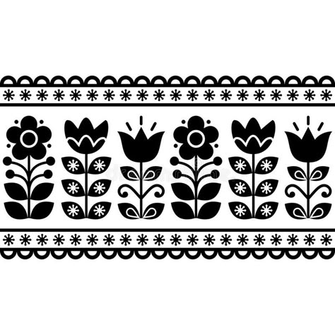 Scandinavian Folk Art Swedish Style, Traditional Folk Art, Scandinavian Pattern, Folk Art Flowers, Folk Design, Nordic Art, Retro Background, Scandinavian Folk Art, Floral Retro