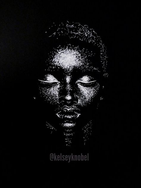 White gel pen on black paper. Drawing by @kelseyknobel Pen Art On Black Paper, Gel Pen On Black Paper, Black Paper Art, Gel Pen Drawings, Gel Pen Art, Black Paper Drawing, Glass Painting Designs, Silver Pen, Music Drawings