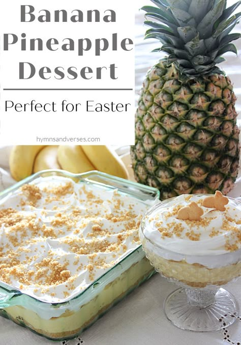 Banana Pineapple Dessert, Pineapple Diet, Pineapple Pudding, Pineapple Delight, Banana Pudding Desserts, Cool Whip Desserts, Pineapple Dessert, Pineapple Dessert Recipes, Banana Dessert Recipes