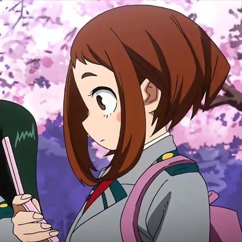 Uraraka Side Profile, Uraraka Screencaps, Ochako Uraraka Icon, Mha Oc Ideas, Hero Academia Icons, Academia Icons, Mha Icons, Ochaco Uraraka, Academia Wallpaper