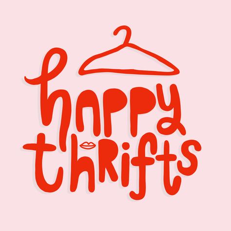 Aesthetic Thrift Logo, Thrift Shop Branding Design, Ukay Ukay Logo Design, Thrift Store Logo Ideas, Playful Typography Logo, Buy My Stuff Graphic, Ukay Ukay Logo, Thrift Shop Aesthetic Name, Logo Thrift Shop