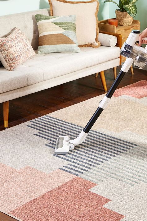 How to Clean an Area Rug to Make It Look Like New Again Cleaning Area Rugs At Home, Deep Clean Rug, Clean Area Rug, Cleaning Area Rugs, Stain Removal, Jute Area Rugs, Household Cleaning Tips, A Rug, Cool Rugs