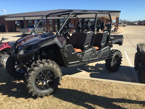 2016 Yamaha Viking VI ranch edition lifted on 34" tires Side Ideas, Yamaha Viking, Bone Stock, Atv Riding, Can Am Commander, Four Wheelers, Polaris Ranger, Offroad Vehicles, John Deere