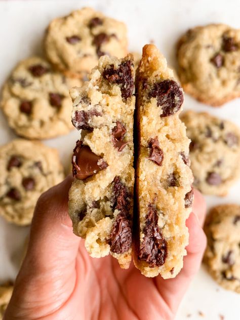 Rolled Oats Chocolate Chip Cookies, Sprouted Rolled Oats Cookies, Rolled Oats Cookies, Chocolate Chip Oat Cookies, Buttery Chocolate Chip Cookies, Oat Chocolate Chip Cookies, Oat Cookie Recipe, Chocolate Roll, Perfect Chocolate Chip Cookies