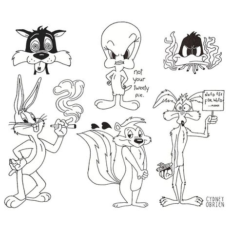 @cydneyobrien.art on Instagram: “• looney tunes flashsheet pretty old one and had to move designs around but looks aight 🐰” Looney Tunes Svg Free, Looney Tunes Flash Tattoo, Looney Toons Tattoo Ideas, Loony Toons Drawing, Loony Toons Tattoo, Looney Tunes Sketches, Looney Toons Tattoo, Loney Toones Tattoos, Old Cartoon Tattoos