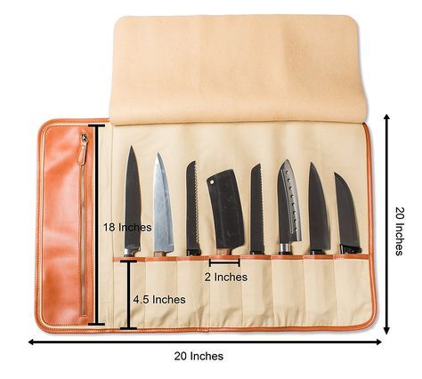 Chef Knife Case, Knife Roll Bag, Leather Knife Sheath Pattern, Chef Bag, Chef Knife Bags, Leather Kitchen, Diy Knife, Knife Bag, Knife Roll