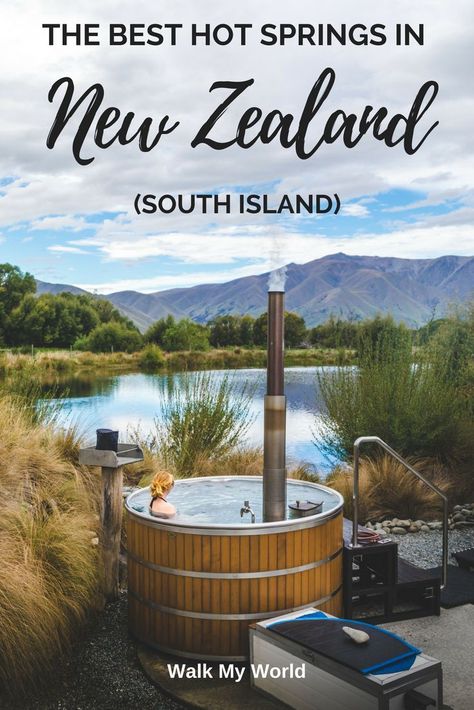 We love a good hot spring, especially after a long hike. Here's our guide to the best hot springs in the South Island of New Zealand. Renee Roaming, Nz South Island, New Zealand Itinerary, New Zealand Travel Guide, Fellow Travelers, Hot Pools, Visit New Zealand, New Zealand South Island, Oceania Travel