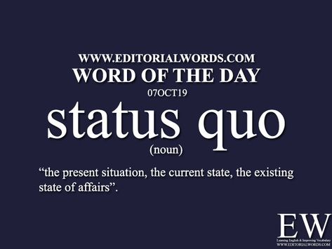 Word of the Day-07OCT19-Editorial Words Noun Meaning, Editorial Words, English Phrases Idioms, Teaching English Grammar, Idioms And Phrases, Words That Describe Feelings, English Vocab, Interesting English Words, Good Vocabulary Words