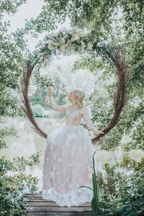 This woodland fairy wedding is dreamyyyy! Check it out for beautiful wedding dresses, vintage wedding styling and whimsical details. Hozier Wedding, Wedding Scenery, Whimsical Bride, Hobbit Wedding, Bnb Ideas, Cottage Core Wedding, Wedding Ireland, Fairytale Wedding Theme, Fairytale Theme