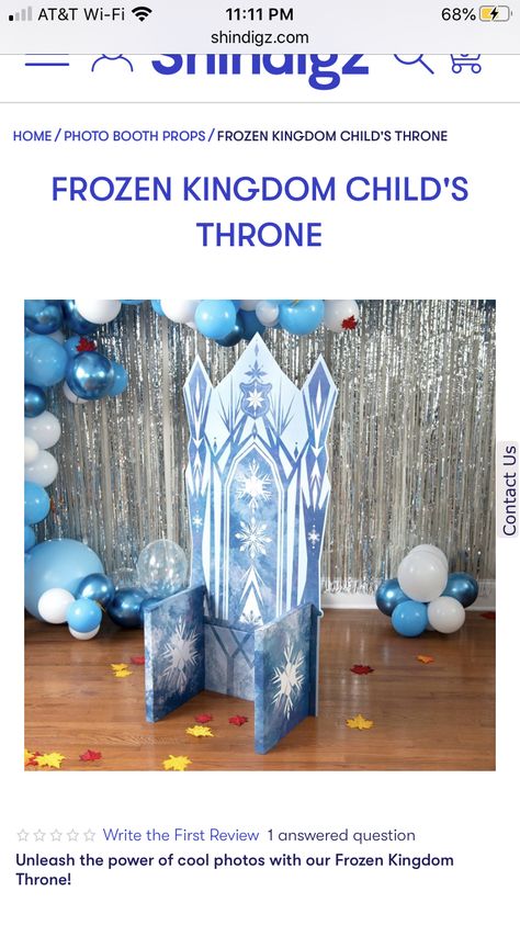 Cardboard Throne, Cardboard Box Castle, Frozen Kingdom, Personalized Centerpieces, Frozen Party Decorations, Frozen Birthday Theme, Photo Area, Frozen Themed Birthday Party, Photo Booth Background