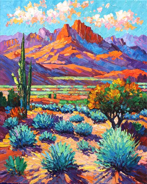 #artwork #originalart #artgallery #losangeles #painting #buyart #lagallery #visitus #decoration Clay Painting, Landscape Street, Colorful Landscape Paintings, Mountain Landscapes, Modern Impressionism, Los Angeles Art, Corporate Art, Painting Inspo, Color Art