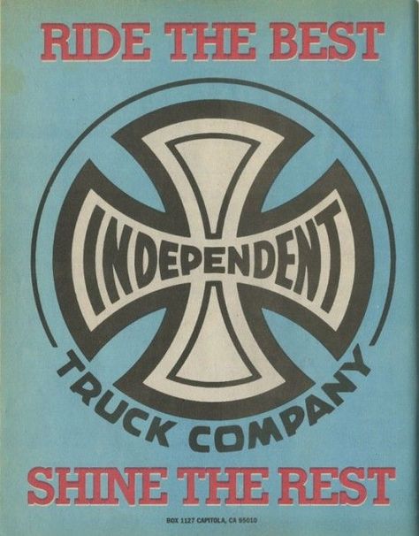 Independent Logo, Skateboard Vintage, Independent Truck Company, Independent Trucks, Classic Skateboard, Skateboard Companies, Skate Boards, Harley Davidson Artwork, Skate Punk