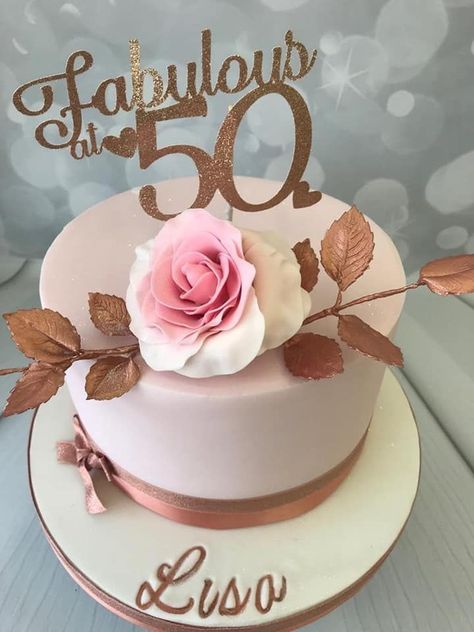 Women's 50th Birthday Cake, Mom's 50th Birthday Cake, 50th Bday Cakes Women, 50th Birthday Cake Toppers For Women, Birthday Cake Mom Elegant, 5oth Birthday Cake For Women, Birthday Cakes For 50th Birthday Woman, Birthday Cake Ideas Rose Gold, 50th Birthday Cake For Women Mom