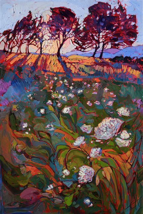 Shadow Bloom - Modern Impressionism | Contemporary Expressionism Oil Paintings Landscapes for Sale by Erin Hanson Erin Hanson, Contemporary Impressionism, Modern Impressionism, Soyut Sanat Tabloları, Impressionism Painting, Contemporary Abstract Art, 그림 그리기, Impressionism, Painting Inspiration