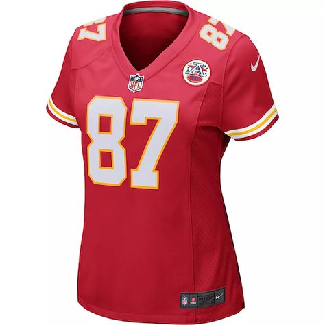 Travis Kelce Jersey, Chiefs Game, Walter Payton, Kansas City Chiefs Football, Nfl Kansas City Chiefs, Chiefs Football, Nfl Games, Nike Nfl, Game Jersey