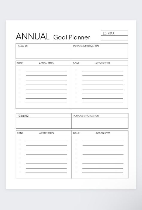 This Annual goal planner will allow you to consider the goals, wishes, desires and manifestations you have for the new year.  The best way to achieve a goal is to start working towards it or acknowledging the benefits it may have. Start planning your year, resolutions and your life so you can get closer to your wants. Annual Goal Planner,New year plans,Yearly Goals Tracker,Goals Planner,Vision Board,Vision Board Planner,New Year Resolution,Yearly Review Annual Goals Ideas, Annual Planning Template, 2024 Goal Planner, Yearly Goals Planner, New Year Plans, Vision Board Worksheet, Yearly Goal Planner, Life Plan Template, Planner Vision Board