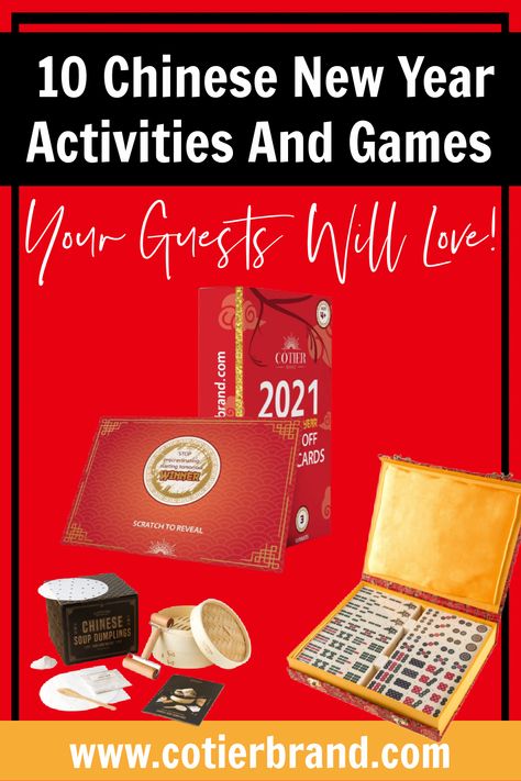 Chinese New Year Celebration, Celebrate Chinese New Year, Chinese New Year Gross Motor Activities, Chinese New Year Games For Adults, Chinese New Year Party Games, Chinese New Year Games, Chinese New Year Scavenger Hunt, Lunar New Year Games, Lunar New Year Party Games