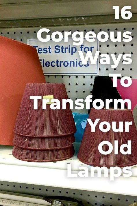 Light up your home with a pretty lamp inspired by these ideas! Repurpose Lamps Base Ideas, Diy Lamp Shade Makeover, Outdoor Space Ideas, Cheap Diy Headboard, Pretty Lamp, Repurpose Projects, Frugal Decor, Upcycled Lighting, Diy Locker