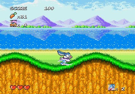 Tiny Toon Adventures: Buster's Hidden Treasure (1993) Tiny Toon Adventures, Tiny Toons, Sega Games, Hidden Treasure, Sega Genesis, Hidden Treasures, Do You Remember, Remember This, Retro Gaming