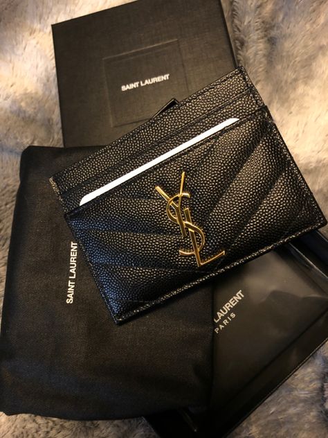 Cardholder Luxury, Ysl Cardholder, Ysl Accessories, Sac Yves Saint Laurent, Yves Saint Laurent Bag, Ysl Card Holder, Luxury Wishlist, Bags Ysl, Ysl Wallet