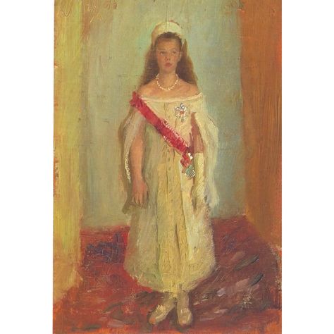 Grand Duchess Olga Alexandrovna Olga Alexandrovna, Olga Romanov, Maria Feodorovna, Grand Duchess Olga, House Of Romanov, Romanov Dynasty, Wedding Painting, Court Dresses, Tsar Nicholas