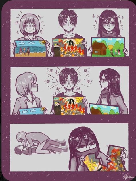 Arumika Fanart, Mikannie Fanart, Last Game Manga, Attack On Titan 2, Attack On Titan Aesthetic, Attack On Titan Comic, Eren X Mikasa, Titans Anime, Attack On Titan Funny