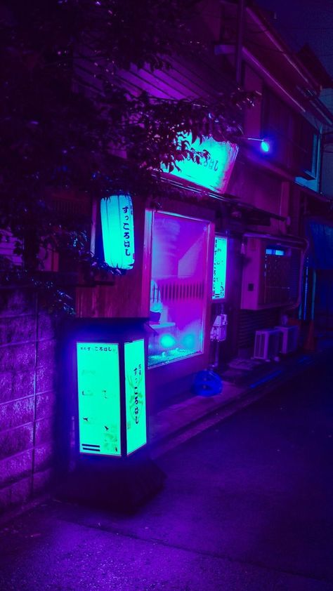 Ap Photography, Blue Neon Lights, Dark Things, Art Spatial, Neon Noir, Japan Street, New Retro Wave, Dark Purple Aesthetic, Neon Nights