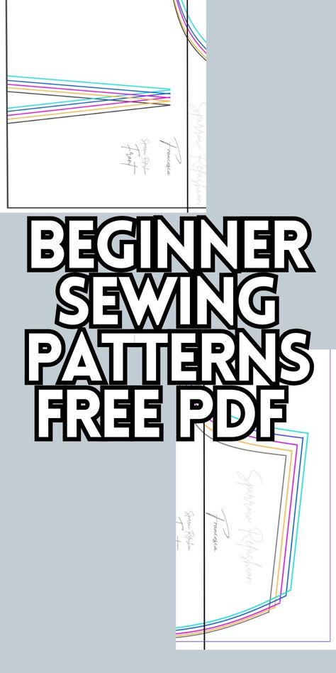 Beginner-Friendly Sewing Patterns with Simple Tutorials How To Read Sewing Patterns, Free Printable Sewing Patterns For Beginners, Free Sewing Patterns For Beginners Clothes, Boho Sewing Patterns Free, Beginner Friendly Sewing Patterns, Free Patterns Sewing Printable, Free Sewing Patterns Printable Templates, How To Sew Clothes For Beginners, Easy Sewing Projects For Beginners Free