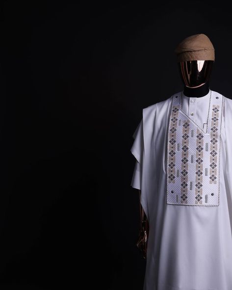 White And Gold Agbada For Men, Agbada Embroidery Designs For Men, White Agbada Designs, White Agbada, Imessage Text, Agbada Design, Traditional Suit, Lagos Nigeria, Swarovski Stones