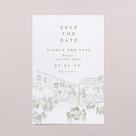 Save the date - Wedding - White / Green - Original / Modern / Illustrated - Guinguette Wedding Stationary Checklist, Save Date Wedding, Save The Date Illustrations, Safe The Date, Dream Wedding Invitations, Wedding Stationary Design, Save The Date Mariage, Best Wedding Invitations, Bird Wedding