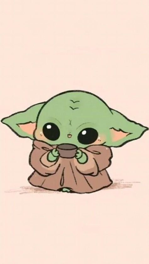 Baby Yoda Wallpaper, Yoda Wallpaper, Istoria Artei, Images Kawaii, Cool Pencil Drawings, Cartoon Wallpaper Iphone, Cute Doodles Drawings, Iphone Wallpaper Girly, Cute Cartoon Drawings