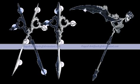 Scissors Design, Types Of Swords, Pretty Knives, Fantasy Props, Splash Art, Cool Swords, Fantasy Concept Art, 판타지 아트, Art Reference Photos