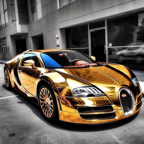 Best Cars in the World | Gold Bugatti 📸 Rose Gold Bugatti, Most Expensive Bugatti, Rolls Royce Ghost Black, Super Car Bugatti, Bugatti Veyron Super Sport, Tmax Yamaha, Cool Truck Accessories, Royce Car, Rich Cars