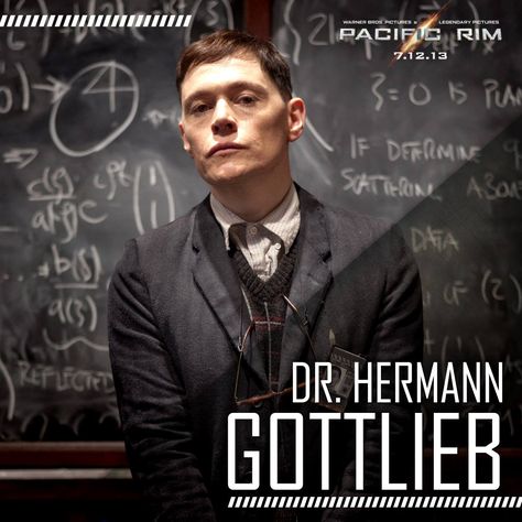 Pacific Rim (2013) Hermann Gottlieb, Kaiju Groupie, Burn Gorman, Fiction Movies, I Love Cinema, Pacific Rim, Funny As Hell, Great Movies, Timeline Photos