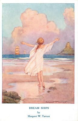 MARGARET W. TARRANT A/s "dream Ships" Medici Society Postcard - $5.95 | PicClick Margaret Tarrant, 동화 삽화, Hair Illustration, Fairytale Art, Art And Illustration, Fairy Art, Drawing Tutorials, Childrens Illustrations, Children's Book Illustration