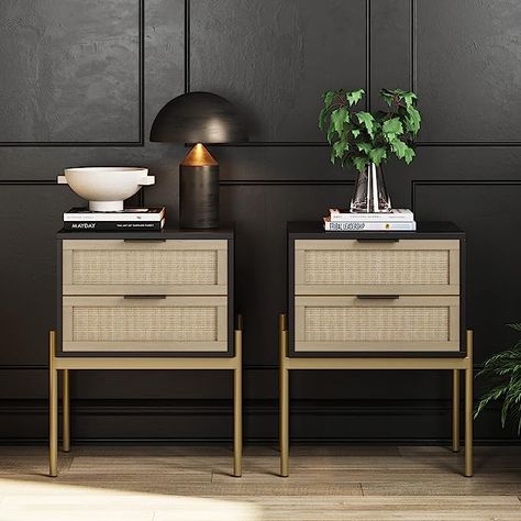 Gold Accent Table, Storage For Living Room, Nathan James, Black Nightstand, Oak Nightstand, Nightstand Set Of 2, Into The Wood, White Nightstand, Nightstand Storage