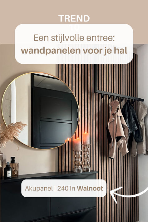 Ontdek de interieurtrend: wandpanelen in de gang, in onze meest recente online blog! 👀✨ Online Blog, Bungalow, Sweet Home