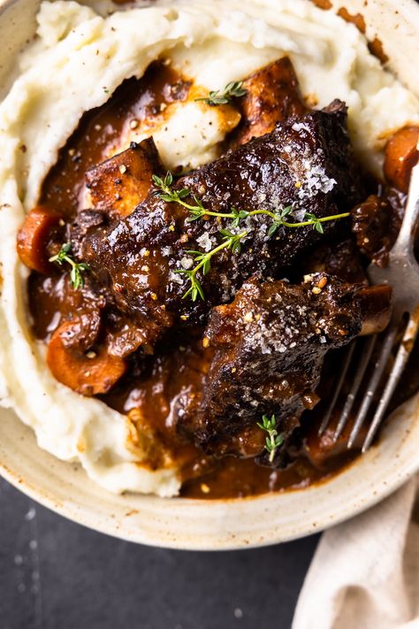 Bison Short Ribs, Bison Recipes, Short Ribs Recipe, Red Wine Sauce, Easy Meatloaf, Ribs Recipe, Scallop Recipes, Braised Short Ribs, Ground Beef Recipes For Dinner