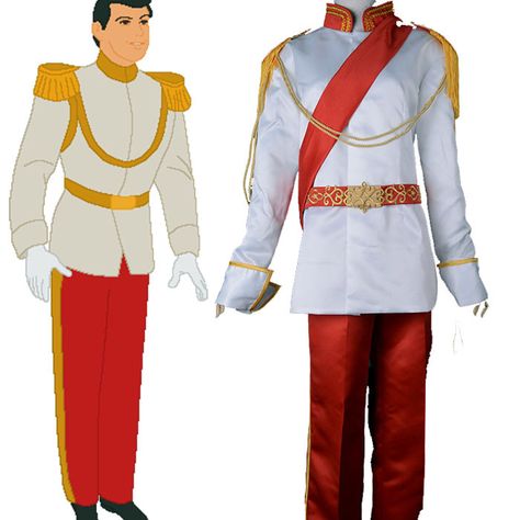 Prince costume Men Suit Outfit, Cinderella Play, Cinderella Cartoon, Party Halloween Costumes, Prince Charming Costume, Diy Fantasia, Halloween Costumes For Men, Costumes For Men, Cinderella Cosplay