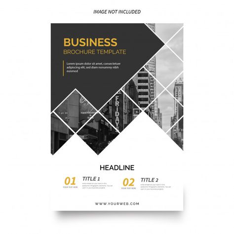 Modern business brochure template Vector | Free Download Brochure Cover Page, Leaflet Template, Cover Page Template, Brochure Design Creative, Business Brochure Design, Brochure Design Layout, Free Brochure Template, Graphisches Design, Booklet Design