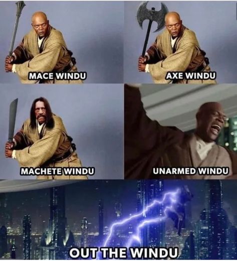 Nerd Funny, Star Wars Jewelry, Mace Windu, Funny Nerd, Star Wars Jokes, Best Puns, Star Wars 2, Star Wars Pictures, Star Wars Fandom