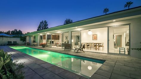 Matterport Hollywood Hills, Matterport House, Hdr Photography, Lap Pool, Starry Night Sky, Hollywood Hills, Dream House Interior, Hollywood California, Sliding Glass Door