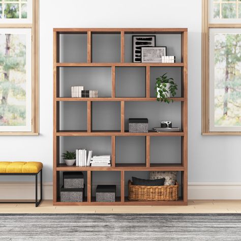 Zipcode Design Corpuz 198Cm H x 150Cm W Standard Bookcase & Reviews | Wayfair.co.uk Home Interior Design Kitchen, Houseplants Indoor, Furniture Stores, Media Console, Design Kitchen, Nursery Bedding, Menu Furniture, Kitchen Home, Sitting Room