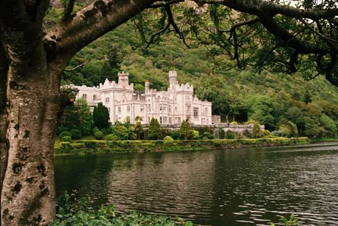 Beautiful wall decor for any room in your home. Transport yourself to a magical oasis. Digital Download. Film Photograph of Kylemore Abby. Castle in the West of Ireland. Castle Garden Aesthetic, Chateau Aesthetic, Magic Building, Little Castle, Irish Castles, Wallpaper Wall Decor, Castles In Ireland, Castle Aesthetic, Royal Aesthetic