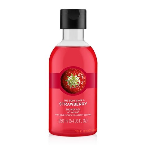 Strawberry Shower Gel | The Body Shop® The Body Shop Strawberry, Body Shop Strawberry, Tea Tree Body Wash, Bubble Bath Soap, The Body Shop At Home, Body Shop At Home, Perfume Body Spray, Body Shower, Hand Sanitizers