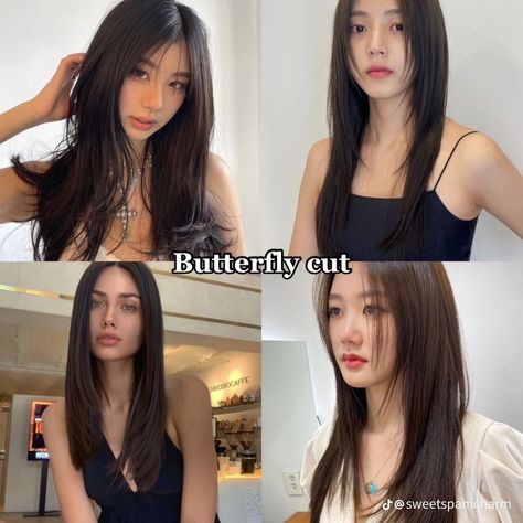 Butterfly Cut On Thinner Hair, Y2k Haircut Long, Improve Your Style, Aesthetic Hairstyles, Butterfly Cut, Hair Inspiration Long, Layered Haircuts For Medium Hair, Hairstyles For Layered Hair, Peinados Fáciles Para Cabello Corto