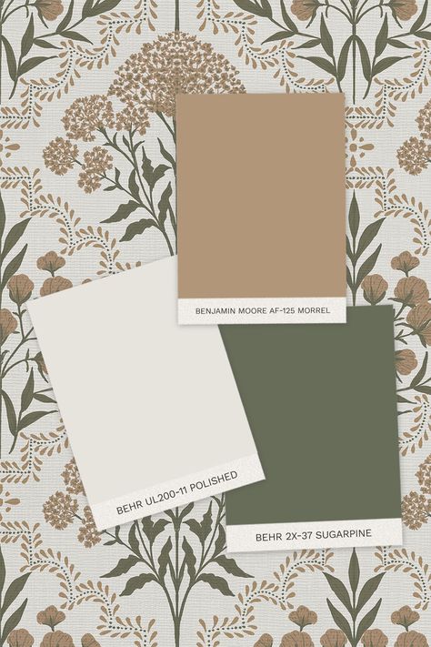 Nature-Inspired Color Palette for Cozy Home Interiors -  #Color #Cozy #home #interiors #NatureInspired #Palette Behr Pure Earth Paint, Home Paint Combination, Cottage Lattice Green Valspar, Guest Room Color Ideas Colour Palettes, Earth Tones Palette Paint Colors, Tone On Tone Paint, Blue Sage Paint Color, Sage Color Wall, Earth Tone Home Color Palette