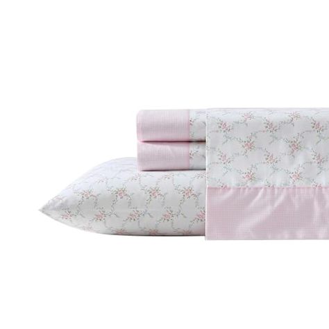 Pink Sheet Set, Laura Ashley Bedding, Pink Sheets, Percale Sheets, Sheet Sets Full, Twin Sheets, Twin Sheet Sets, King Sheet Sets, Sheet Sets Queen