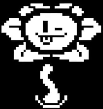 Flowey the Flower Black Background, Video Game, Black